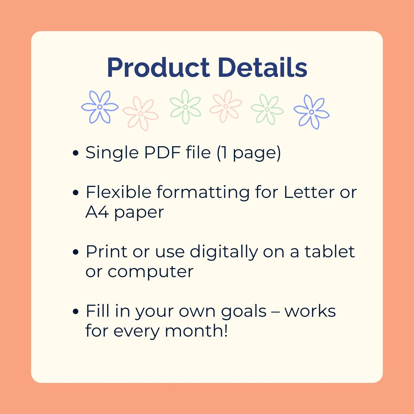 Monthly Habit Tracker - Printable PDF by Room for Calm