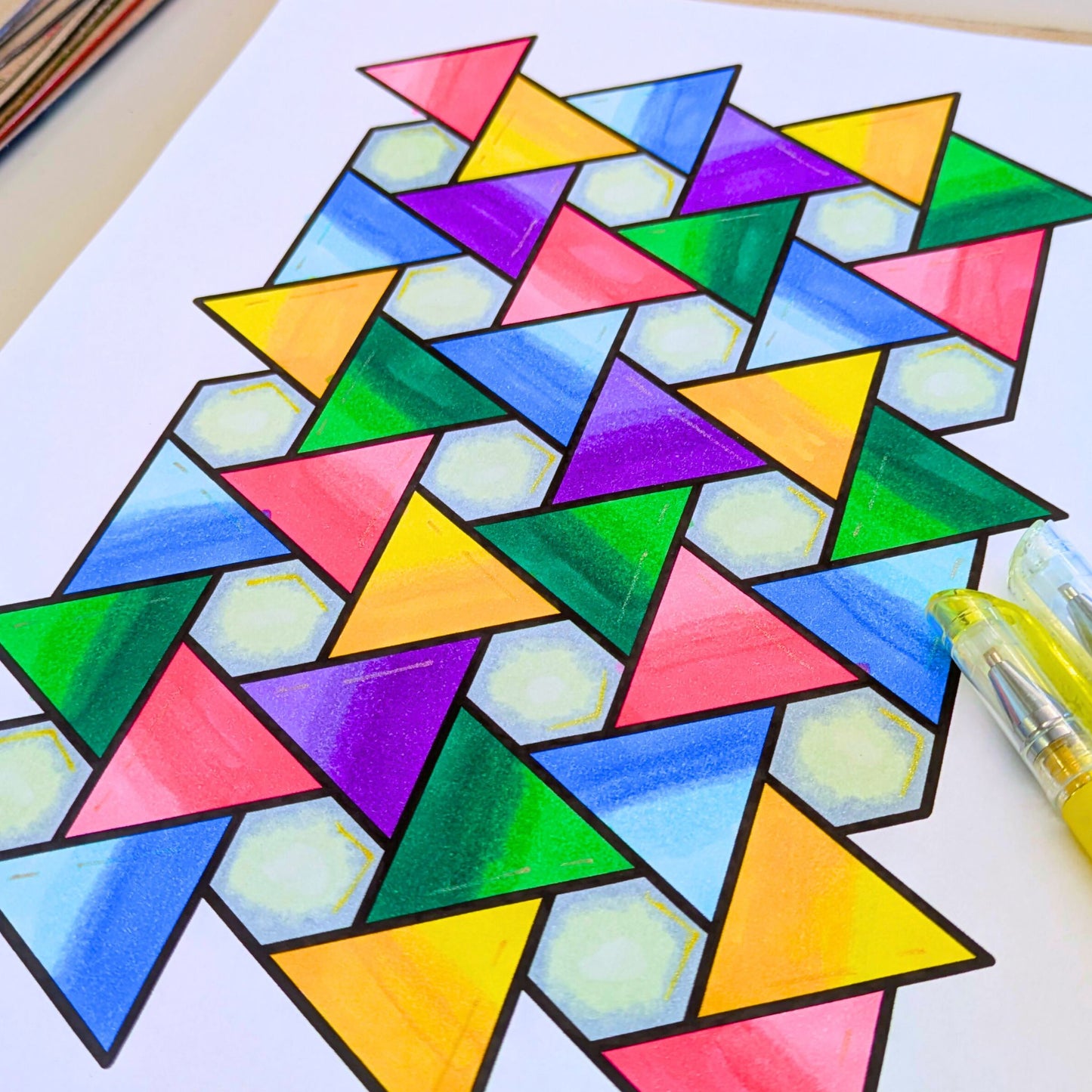 Easy Peasy Patterns Coloring Pages – Simple & Satisfying Printable PDF by Room for Calm