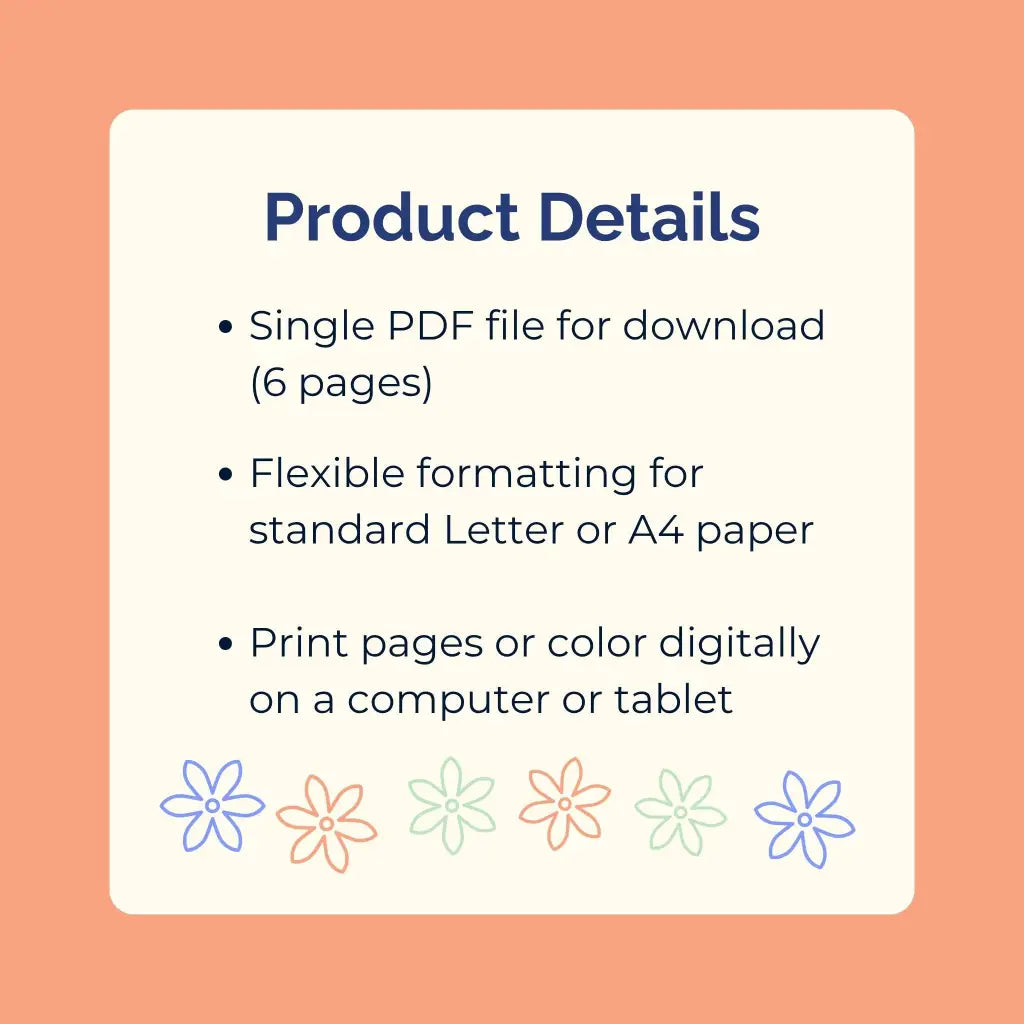 Beach Vibes Summer Coloring Pages – Bold & Easy Printable PDF by Room for Calm