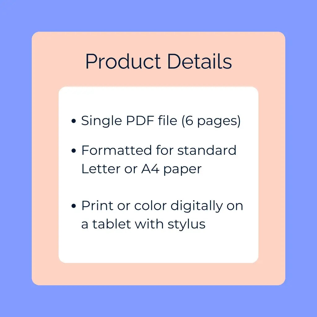 Cozy Winter Coloring Pack - Printable PDF Coloring Pages by Room for Calm