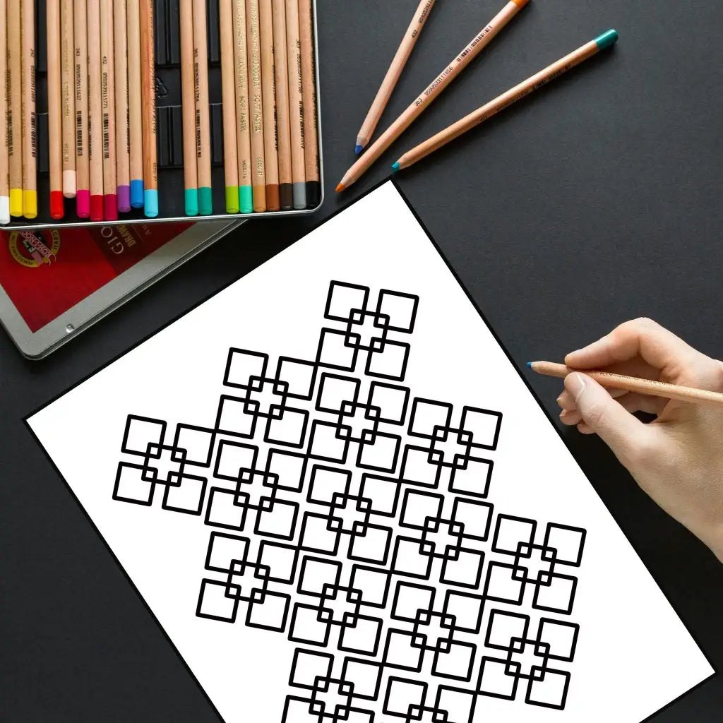 Easy Peasy Patterns Coloring Pages – Simple & Satisfying Printable PDF by Room for Calm