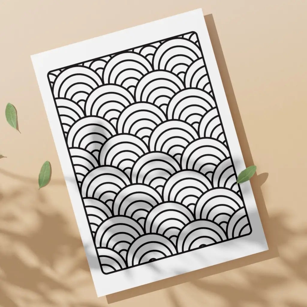 Easy Peasy Patterns Coloring Pages – Simple & Satisfying Printable PDF by Room for Calm
