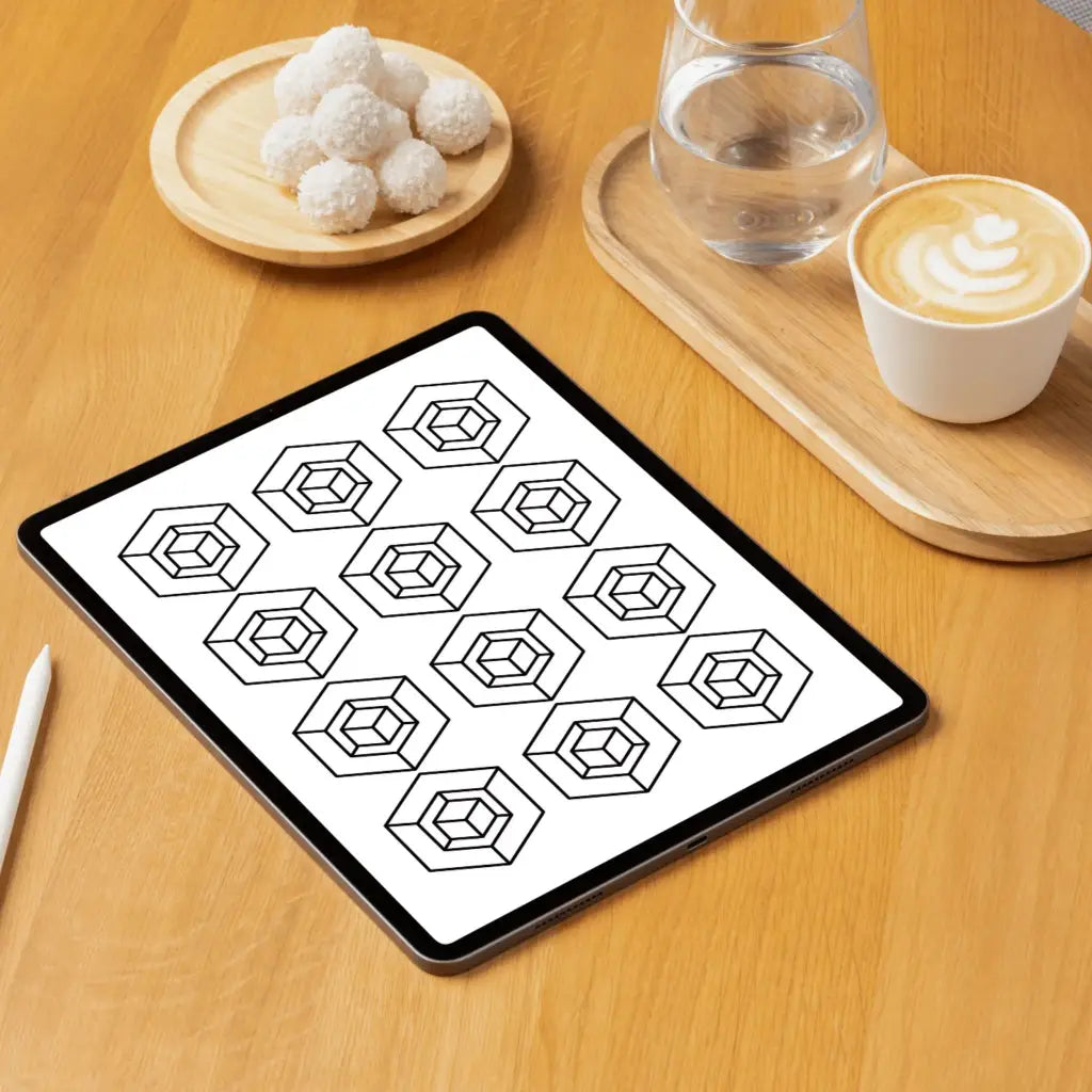 Easy Peasy Patterns Coloring Pages – Simple & Satisfying Printable PDF by Room for Calm