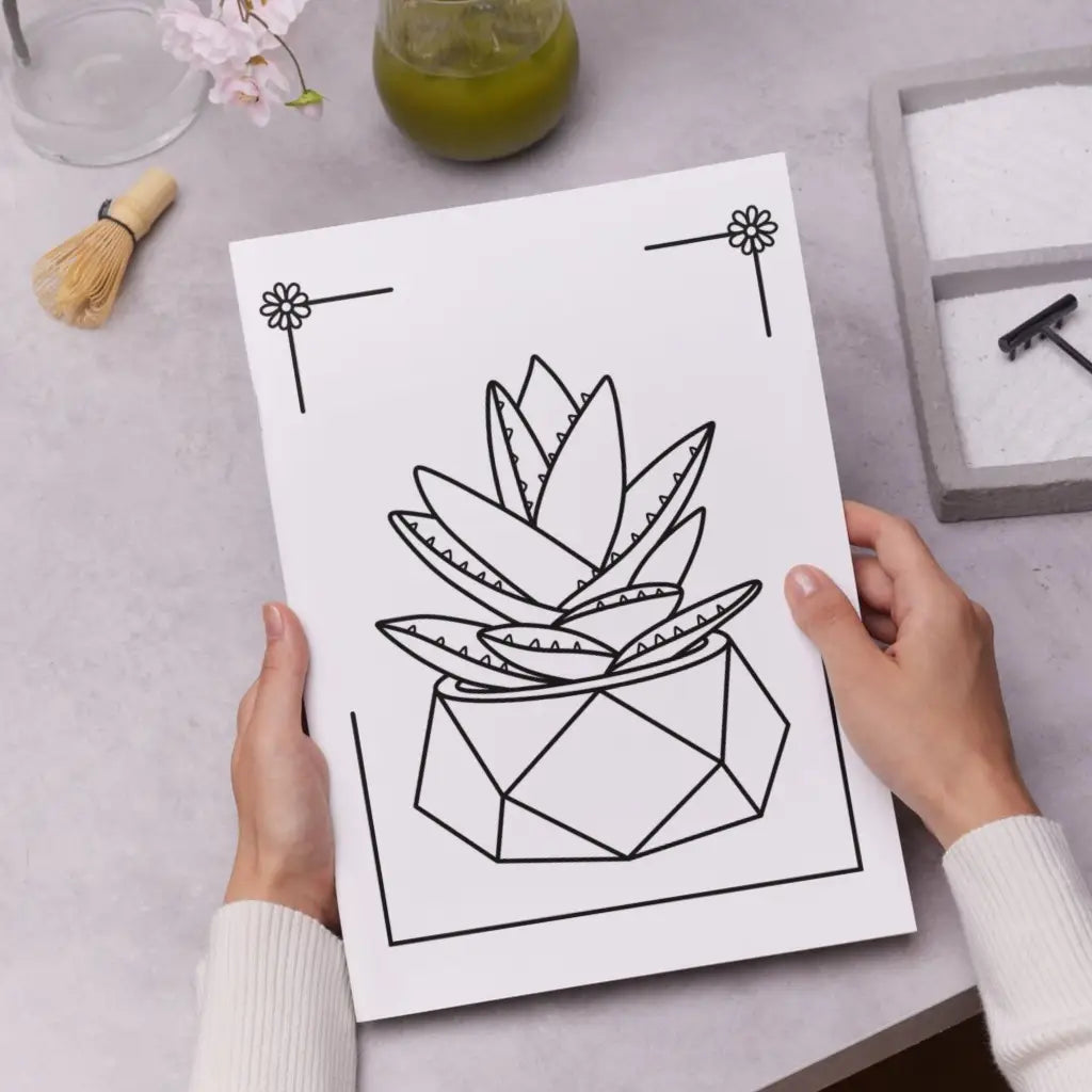 Plants & Flowers Coloring Pack - Printable PDF Coloring Pages by Room for Calm