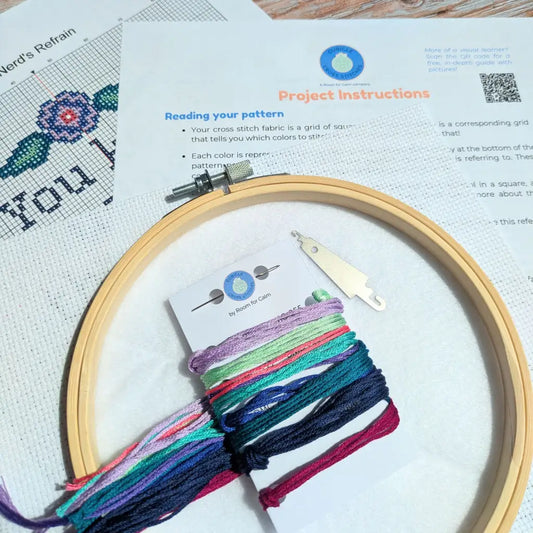 Word Nerd’s Refrain - Funny Princess Bride Cross Stitch Kit by Room for Calm