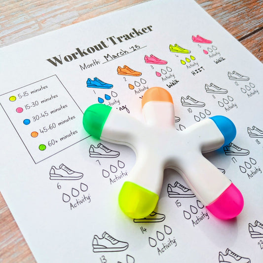 Workout Tracker - Printable PDF by Room for Calm