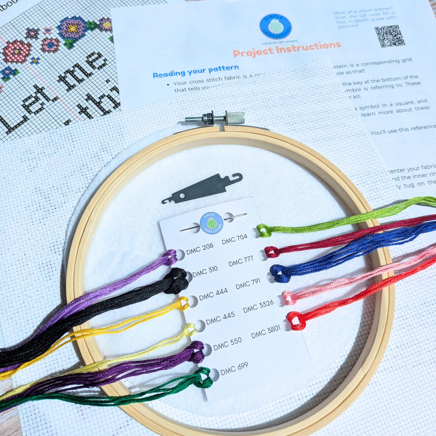 Let Me Say This About That - Subversive Self Care Cross Stitch Kit by Room for Calm