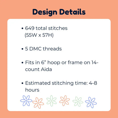 A Hug From Buddy - Cute Christmas Cross Stitch Pattern by Room for Calm