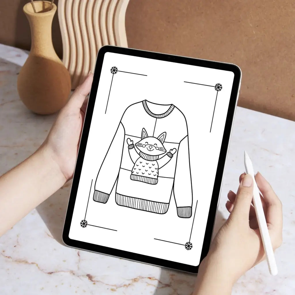 Cozy Winter Coloring Pack - Printable PDF Coloring Pages by Room for Calm