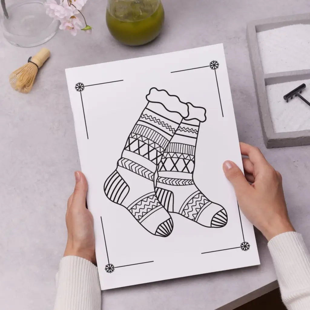 Cozy Winter Coloring Pack - Printable PDF Coloring Pages by Room for Calm