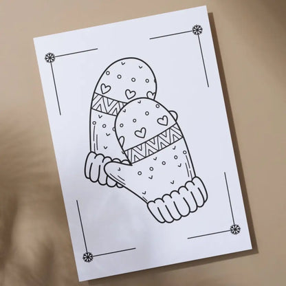 Cozy Winter Coloring Pack - Printable PDF Coloring Pages by Room for Calm