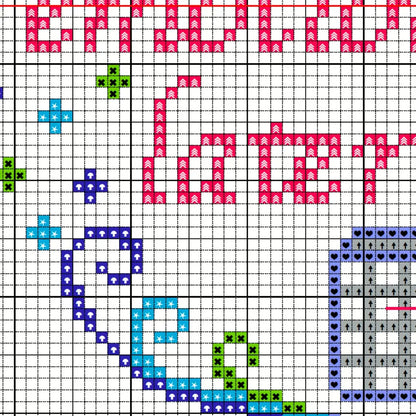 Emotional Management - Mental Health PDF Cross Stitch Pattern by Room for Calm