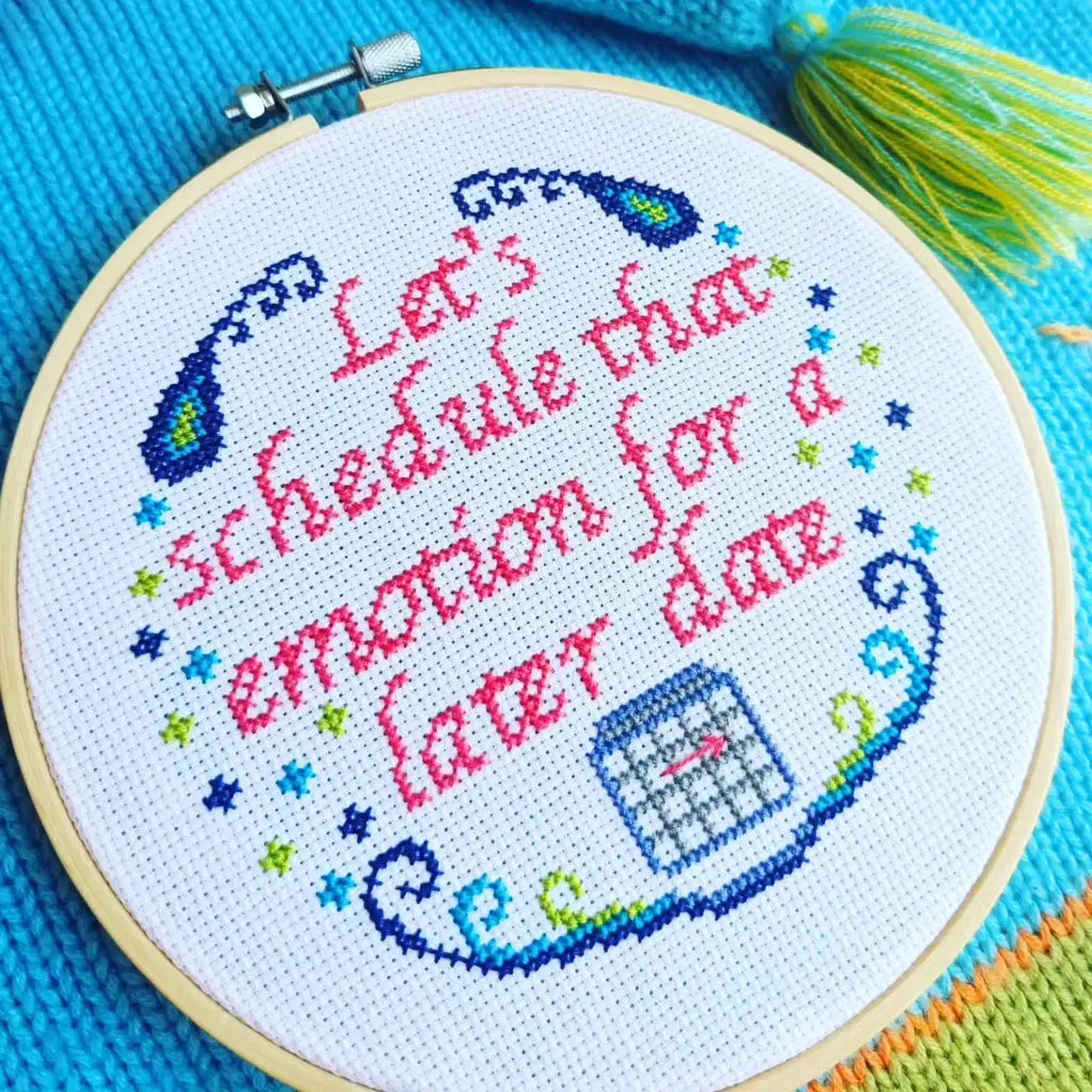 Emotional Management - Mental Health PDF Cross Stitch Pattern by Room for Calm