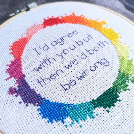 I’d agree with you but... Snarky Rainbow Cross Stitch Kit by Room for Calm