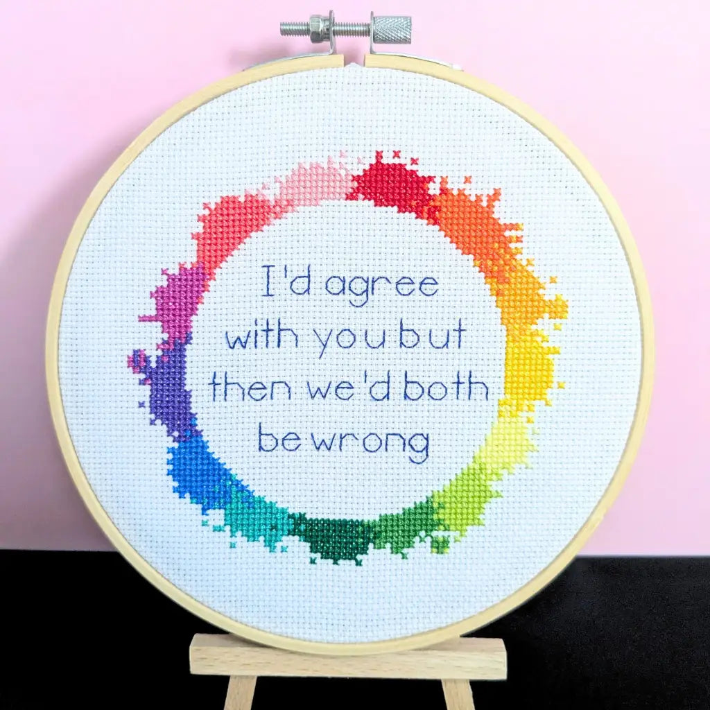 I’d agree with you but... Snarky Rainbow PDF Cross Stitch Pattern by Room for Calm