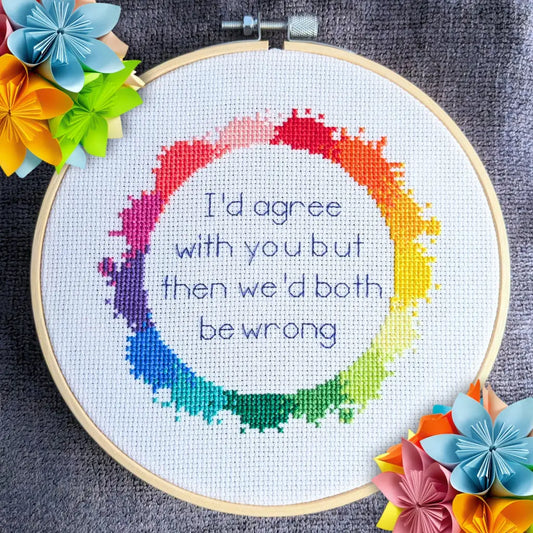 I’d agree with you but... Snarky Rainbow PDF Cross Stitch Pattern by Room for Calm