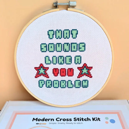 It’s Not Me It’s You - Snarky Retro Cross Stitch Kit by Room for Calm
