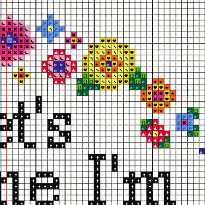 Let’s Assume I’m Right - Snarky Floral PDF Cross Stitch Pattern by Room for Calm