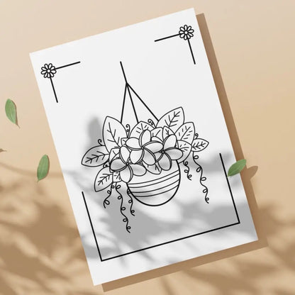 Plants & Flowers Coloring Pack - Printable PDF Coloring Pages by Room for Calm