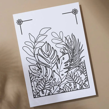 Plants & Flowers Coloring Pack - Printable PDF Coloring Pages by Room for Calm