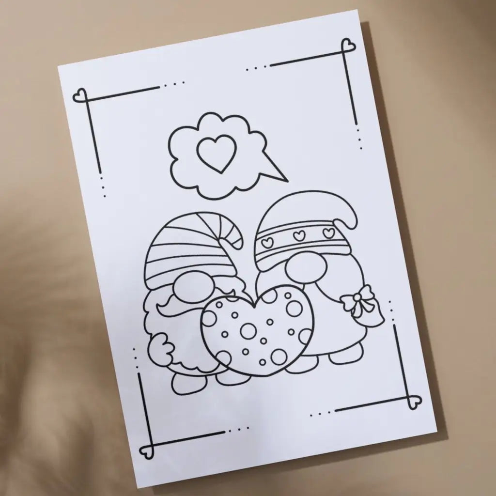 Sweet Valentine Coloring Pack - Printable PDF Coloring Pages by Room for Calm